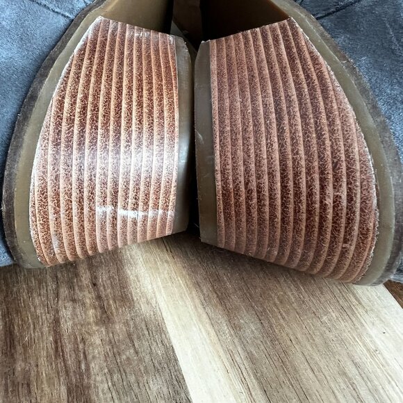 Cole Haan JENSYNN Womens Ankle Western Buckle Bootie Sz 9.5B in Gray Suede - Picture 11 of 12